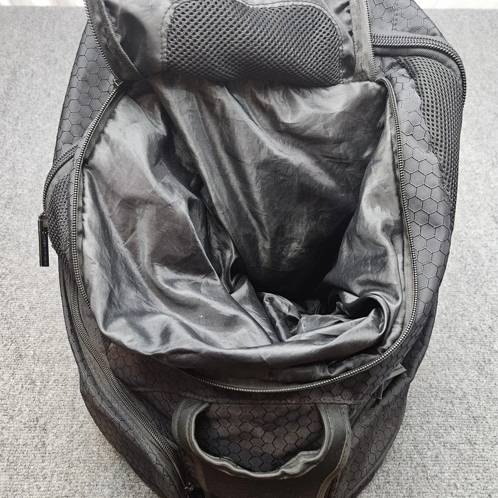 Under Armour Softball Backpack Black Hexagon Pattern Sports Gym Bag Baseball